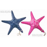 Декоративная Морская звезда  22 см (комплект 2шт) синяя розовая