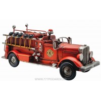 Пожарная машина, ретро-модель  36см, металл