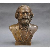 Бюст  Карл Маркс  бронза 18 см