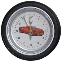 Часы колесо 35х35 см, белый фон УЦЕНКА 