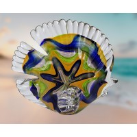 Стеклянная фигурка Рыбка в стиле Мурано. 15х4х13 см Ruff Fish Flower