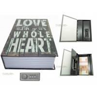 Книга сейф с кодовым замком Love| 18см