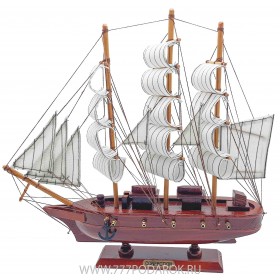 Декоративная модель корабля, дерево 31см VIC 