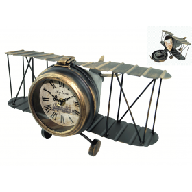 Модель самолета с часами и тайником, металл