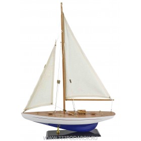 Модель яхты из дерева, 56 см BLUE