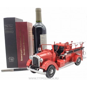 Ретро модель пожарной машины 34см, металл