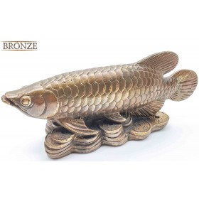 Бронзовая рыба на монетах