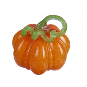 Тыква - Стеклянная фигурка в стиле Мурано. 16х16х16см  Вес 1170г Orange