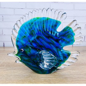 Стеклянная фигурка Рыбка в стиле Мурано. 15х4х13 см Ruff Fish