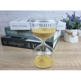 Часы песочные 15 минут, золотой песок 15x8x8см