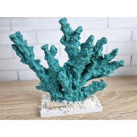 Декоративный Коралл на подставке  18х15х6 см, L/Green.   Морской декор