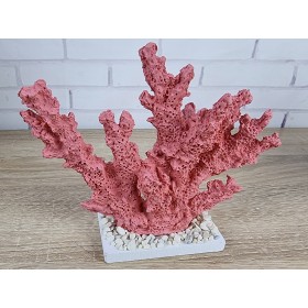 Декоративный Коралл на подставке  18х15х6 см, RED.  Морской декор