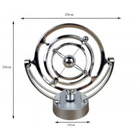 Маятник - вечный двигатель Космос NEW (24х24х10 см) пластик, работает от USB