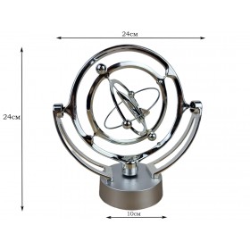 Маятник - вечный двигатель Космос Ракета (24х24х10 см) пластик, работает от USB