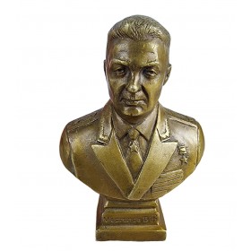 Бюст Генерал Маргелов В.Ф. Бронза, высота 14см. Антик