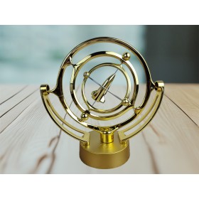 Маятник - вечный двигатель Космос Ракета Gold (24х24х10 см) пластик, работает от USB