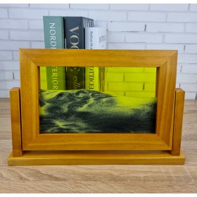 Живая картина, Рамка-релаксант,  30 см х 18 см х 4см, Дерево, стекло