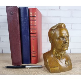 Бюст Ворошилов К.Ф. натуральная бронза, высота 16см Антик