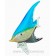 Морская рыбка. Стеклянная фигурка в стиле Мурано. Высота 21 см Blue 