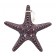 Декоративная Морская звезда  31x31x8 см, махагон