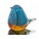Птичка  Стеклянная фигурка в стиле Мурано. 10х7см  BlueAmber
