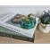 Тыква - Стеклянная фигурка в стиле Мурано. 8х8х8см  Вес 280г Green